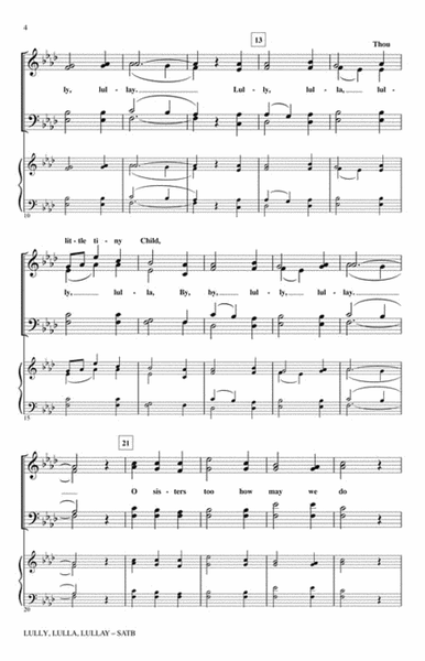 Lully, Lulla, Lullay Choir - Sheet Music