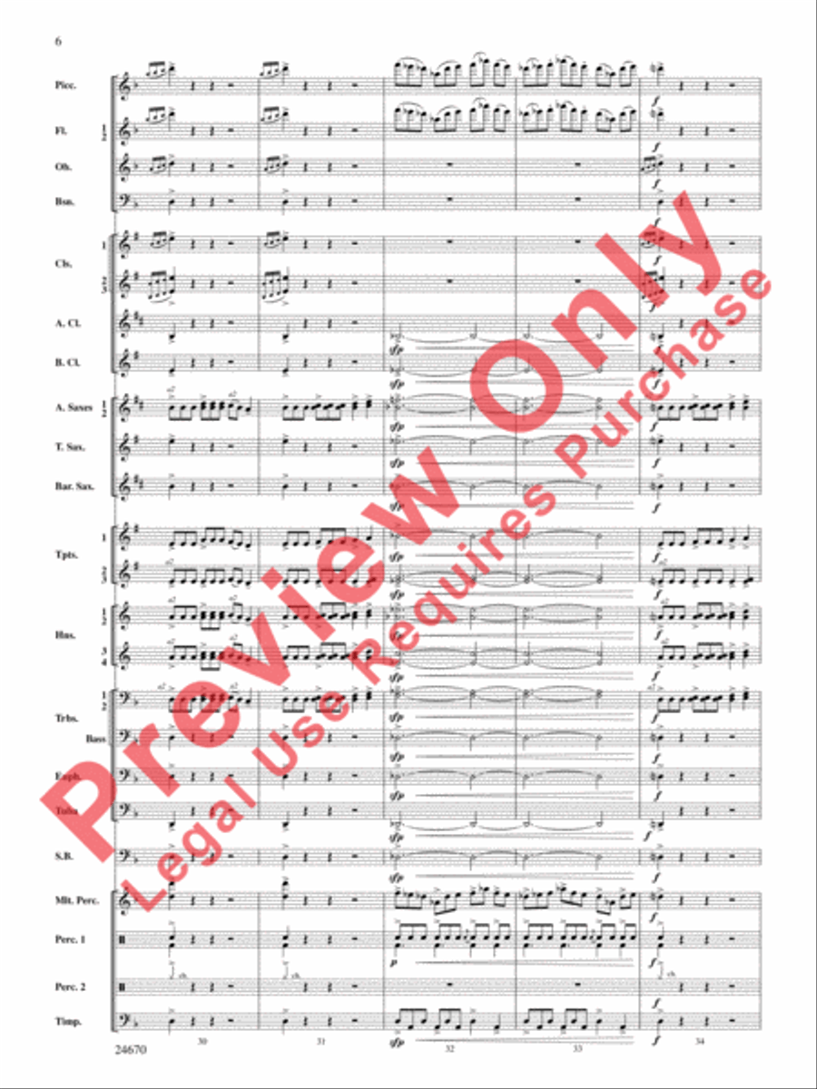 Tsunami Concert Band scores gallery preview page 7