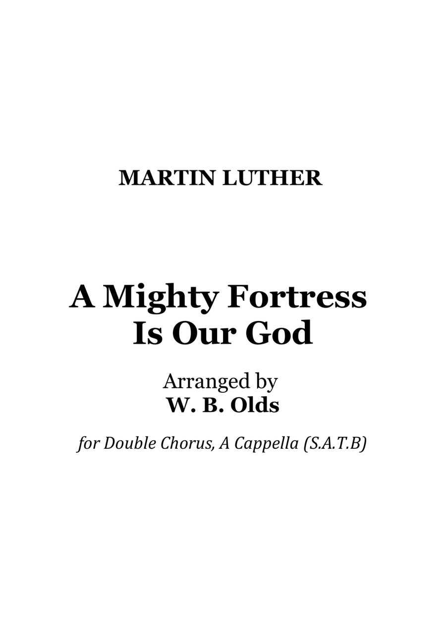 A Mighty Fortress is Our God - For Double Choir Divisi scores gallery preview page 6