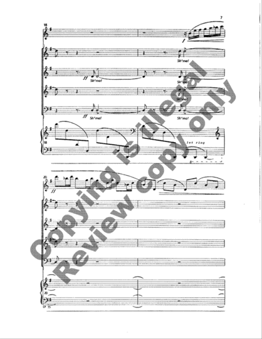 A Song for Chanukah (Full/Choral Score) image number null