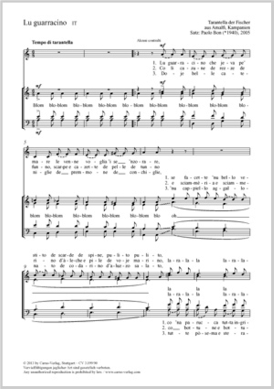 Lu guarracino 4-Part scores gallery preview page 1