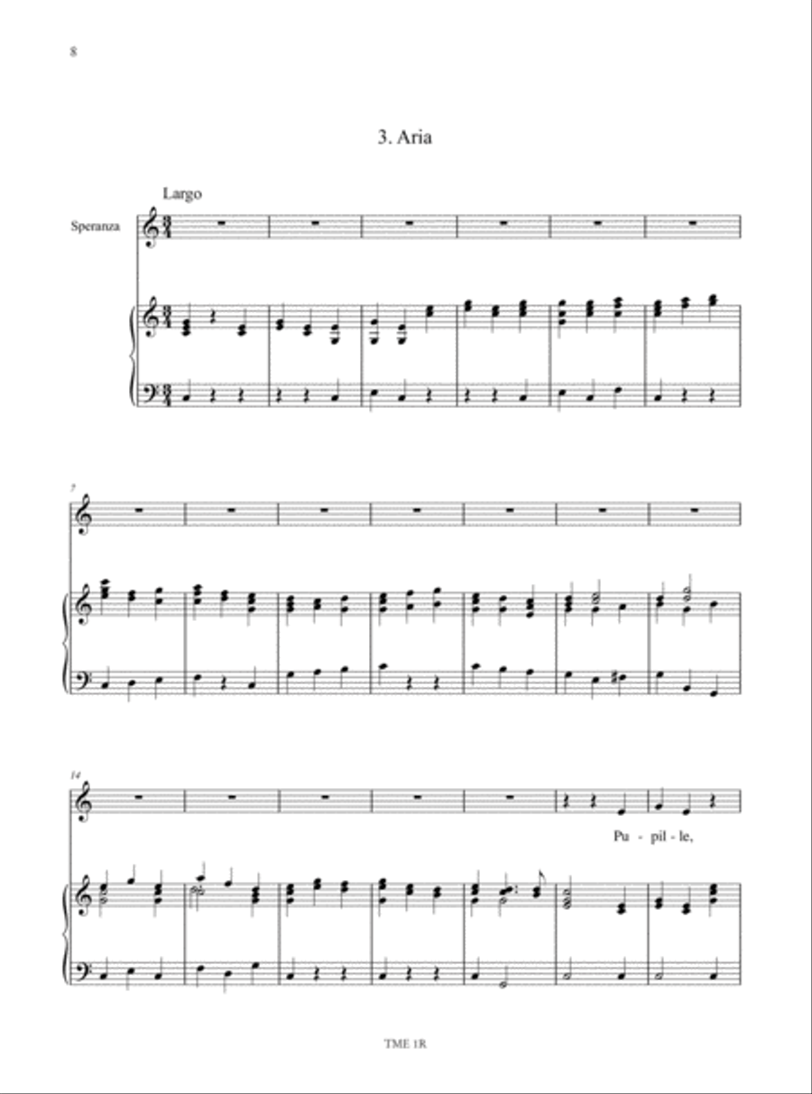 Giona. Oratorio for 5 Voices (SSATB), Strings and Continuo (Modena 1689). Critical Edition SSATB scores gallery preview page 5