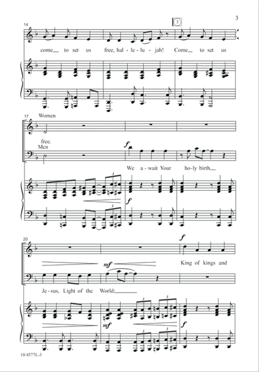 O Come to Set Us Free O Come to Set Us Free 2-Part scores gallery preview page 4