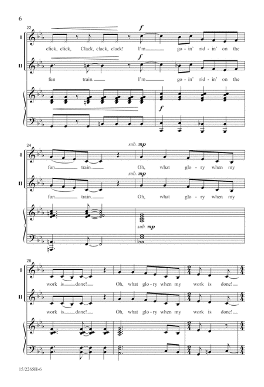 Fun Train 2-Part scores gallery preview page 7