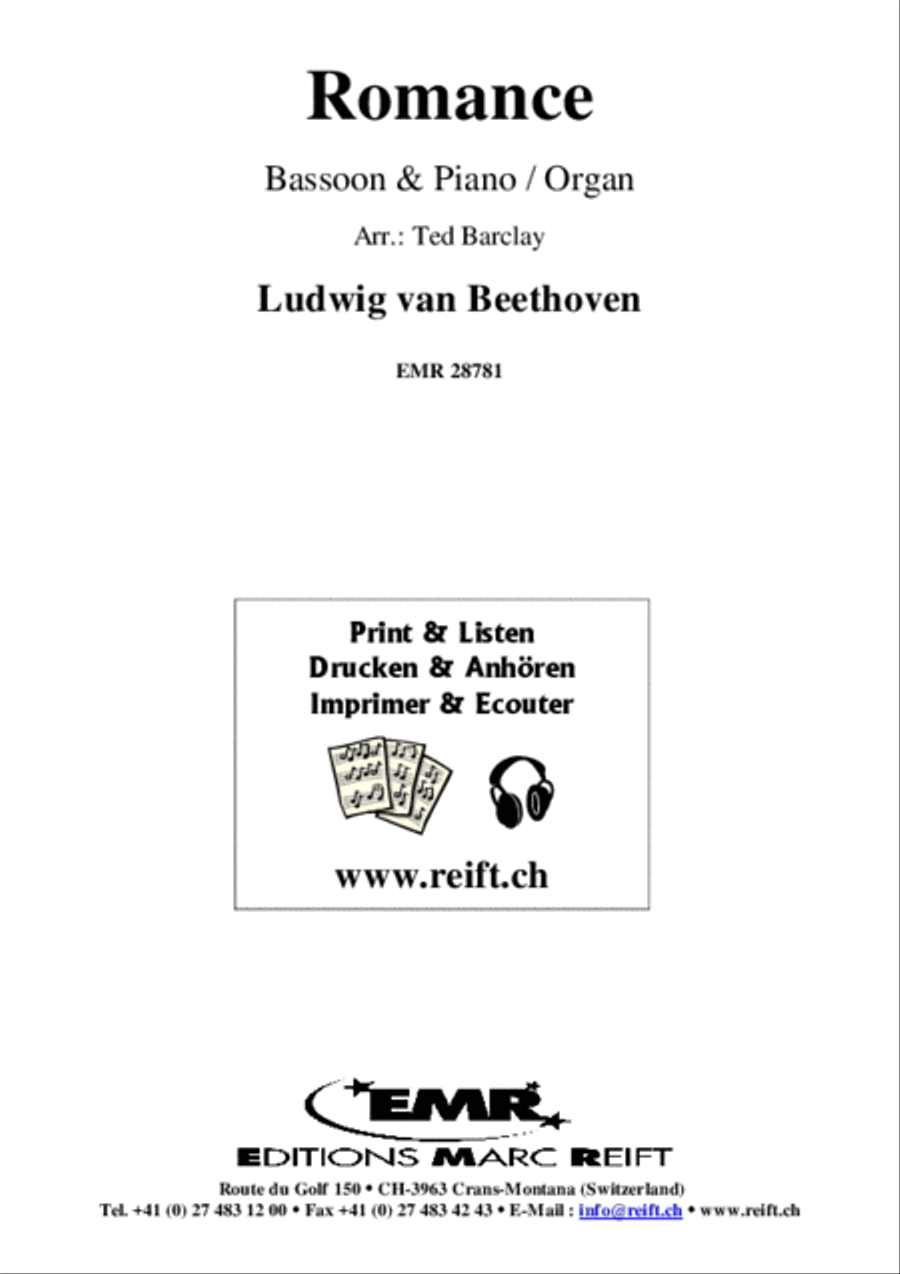 Romance Bassoon Solo scores gallery preview page 2