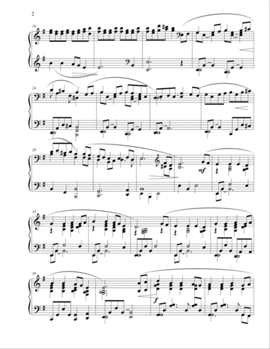 Piano Prelude on KINGSFOLD Piano Solo scores gallery preview page 2