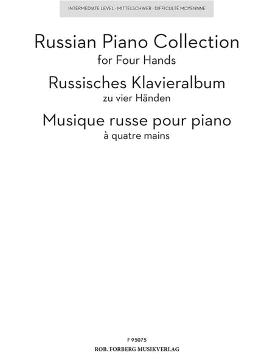 Russian Piano Collection for Four Hands Piano Duet scores gallery preview page 3