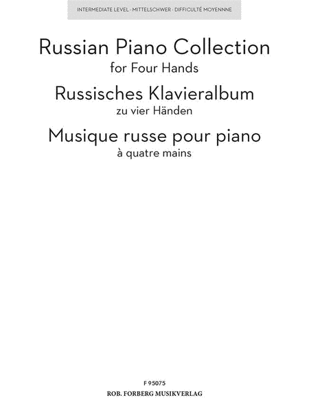 Russian Piano Collection for Four Hands