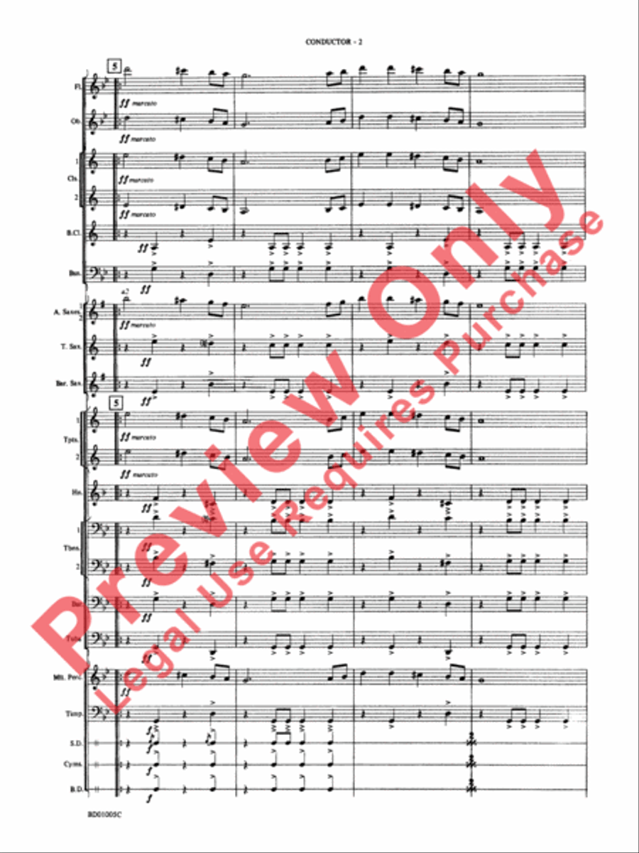 March Slav Concert Band scores gallery preview page 4