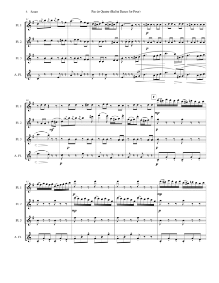 Verdi - Ballet Music set for flute quartet (from Jerusalem Act III) image number null