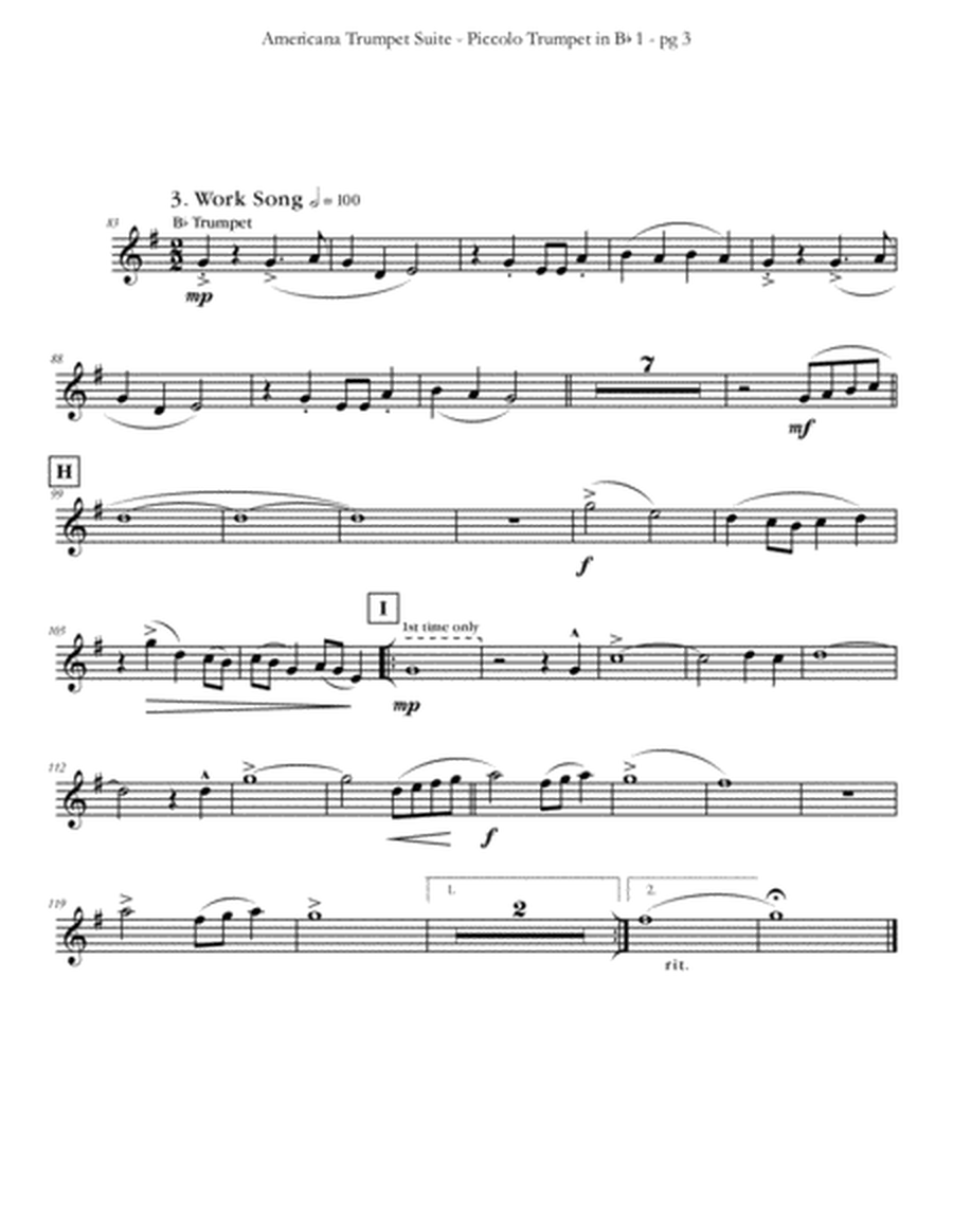 Americana Trumpet Suite for Trumpet Septet by Eddie Lewis image number null