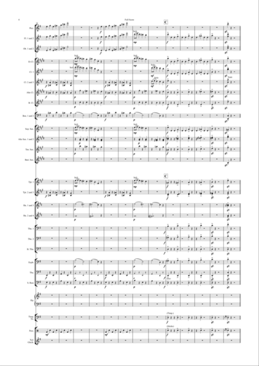 Captain Kangaroo (puffin' Billy) Concert Band scores gallery preview page 4
