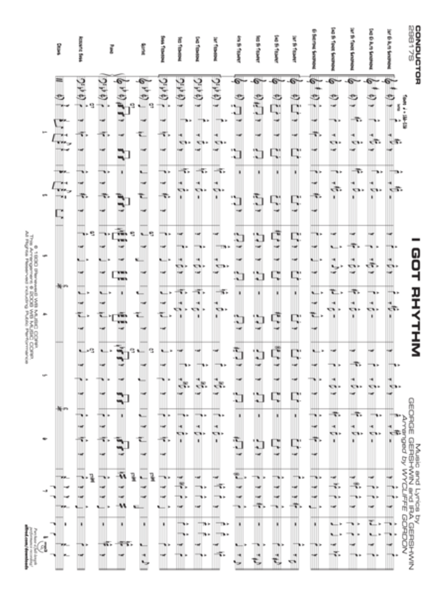 I Got Rhythm (Score only) Jazz Ensemble scores gallery preview page 2