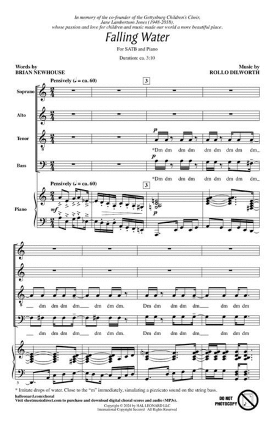 Falling Water 4-Part scores gallery preview page 3