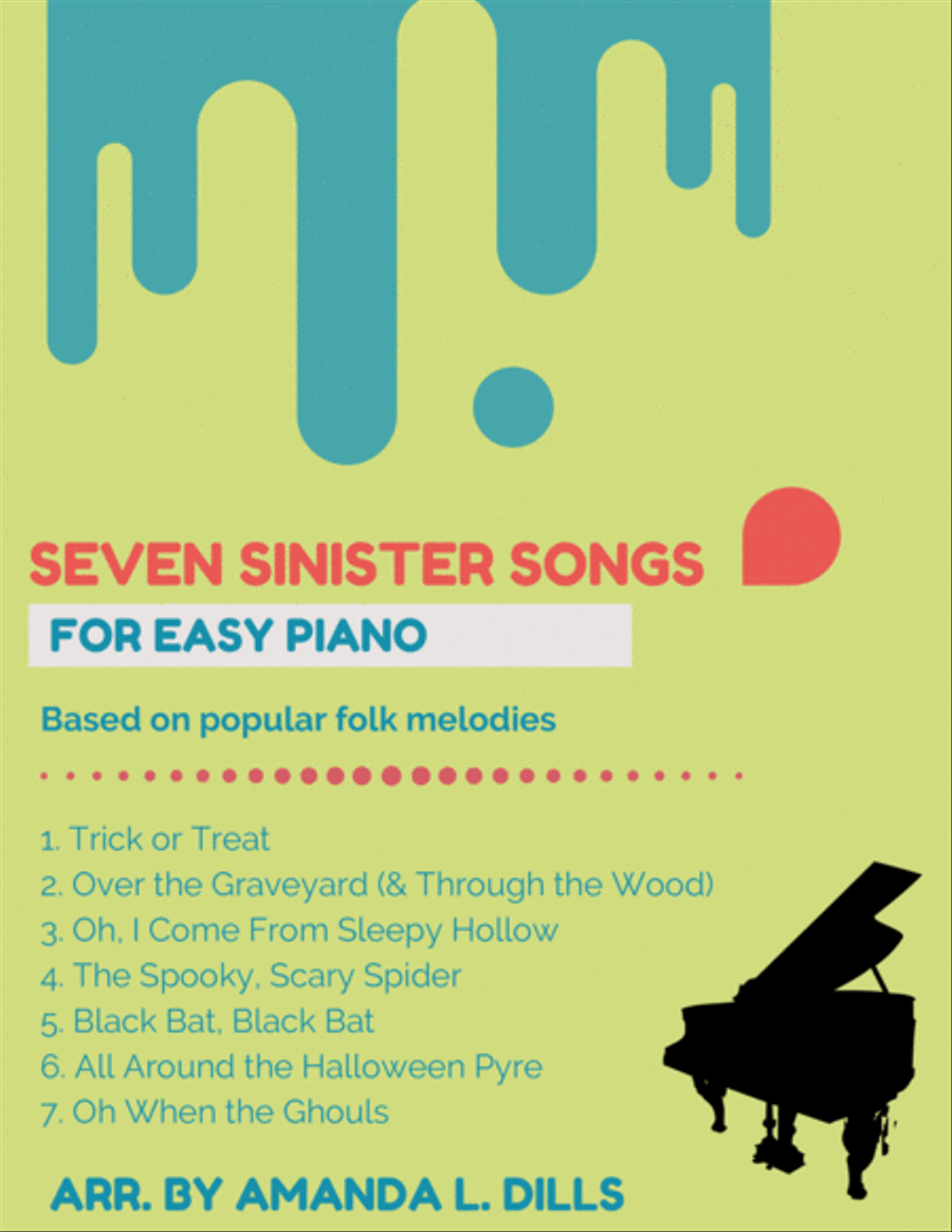 Seven Sinister Songs for Easy Piano Piano Method scores gallery preview page 1
