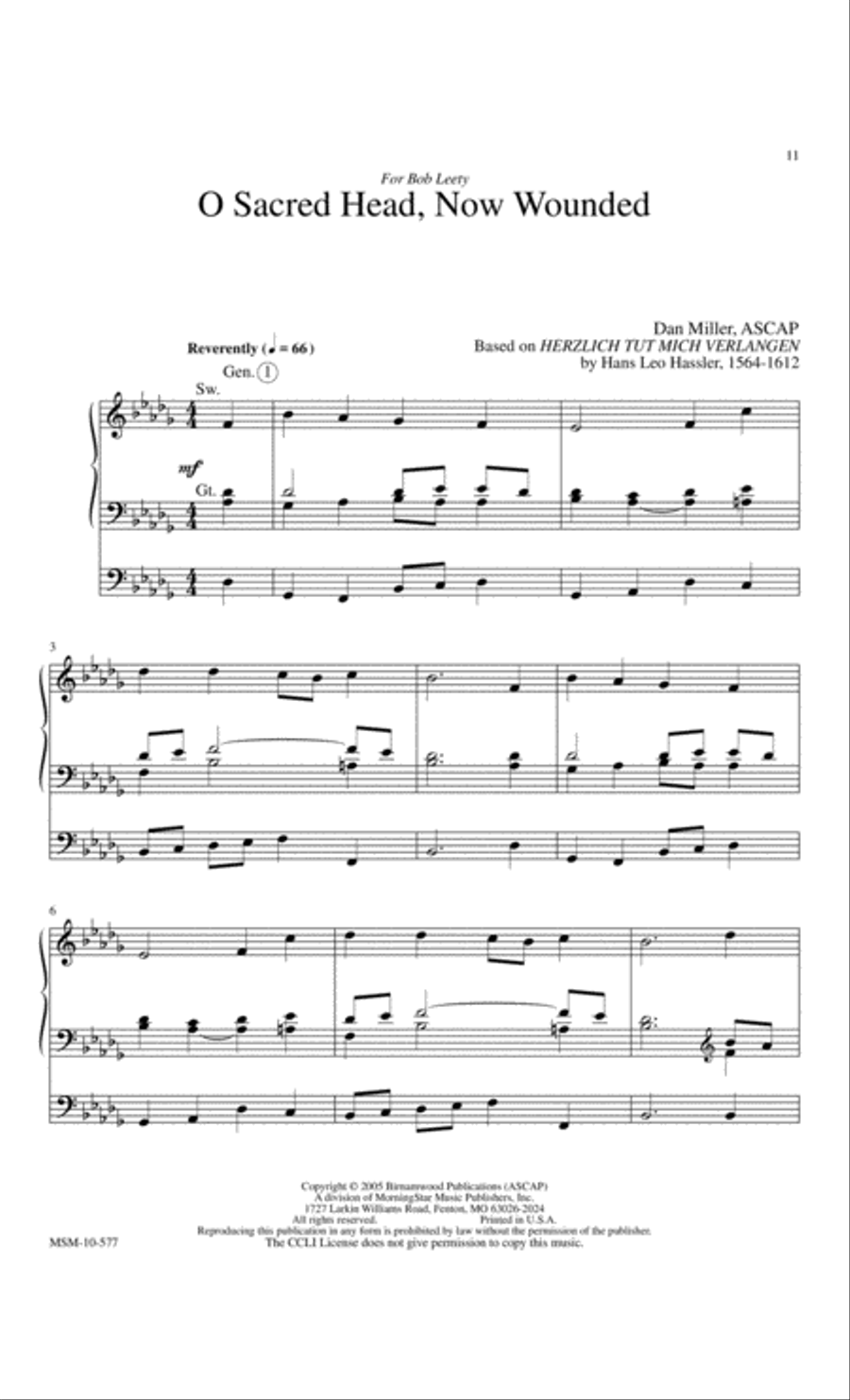 How Great Thou Art Three Hymns for Organ Organ Solo scores gallery preview page 4