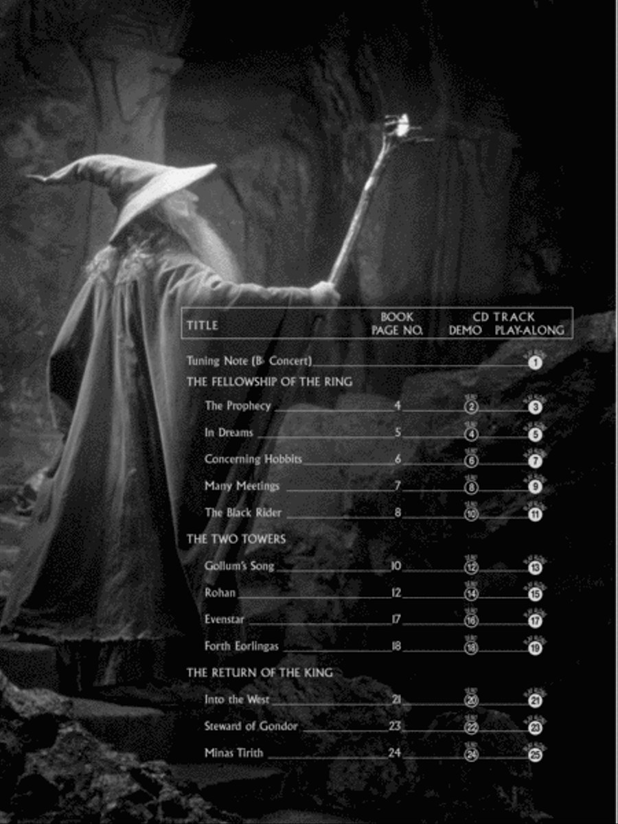 The Lord of the Rings - Instrumental Solos (Clarinet) Clarinet Solo scores gallery preview page 2