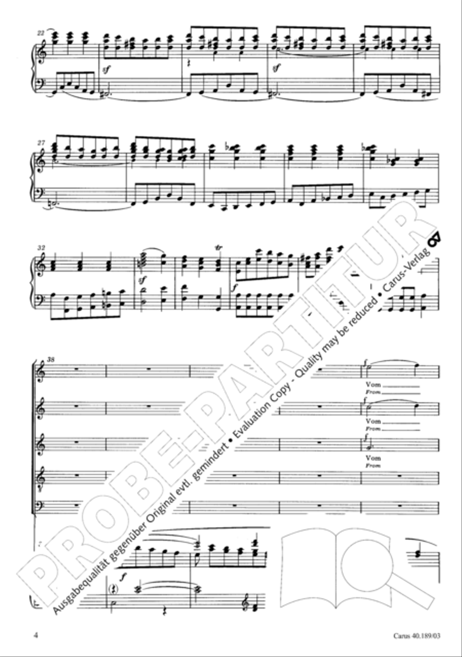 From heav'n on high (Vom Himmel hoch) SSATB scores gallery preview page 5
