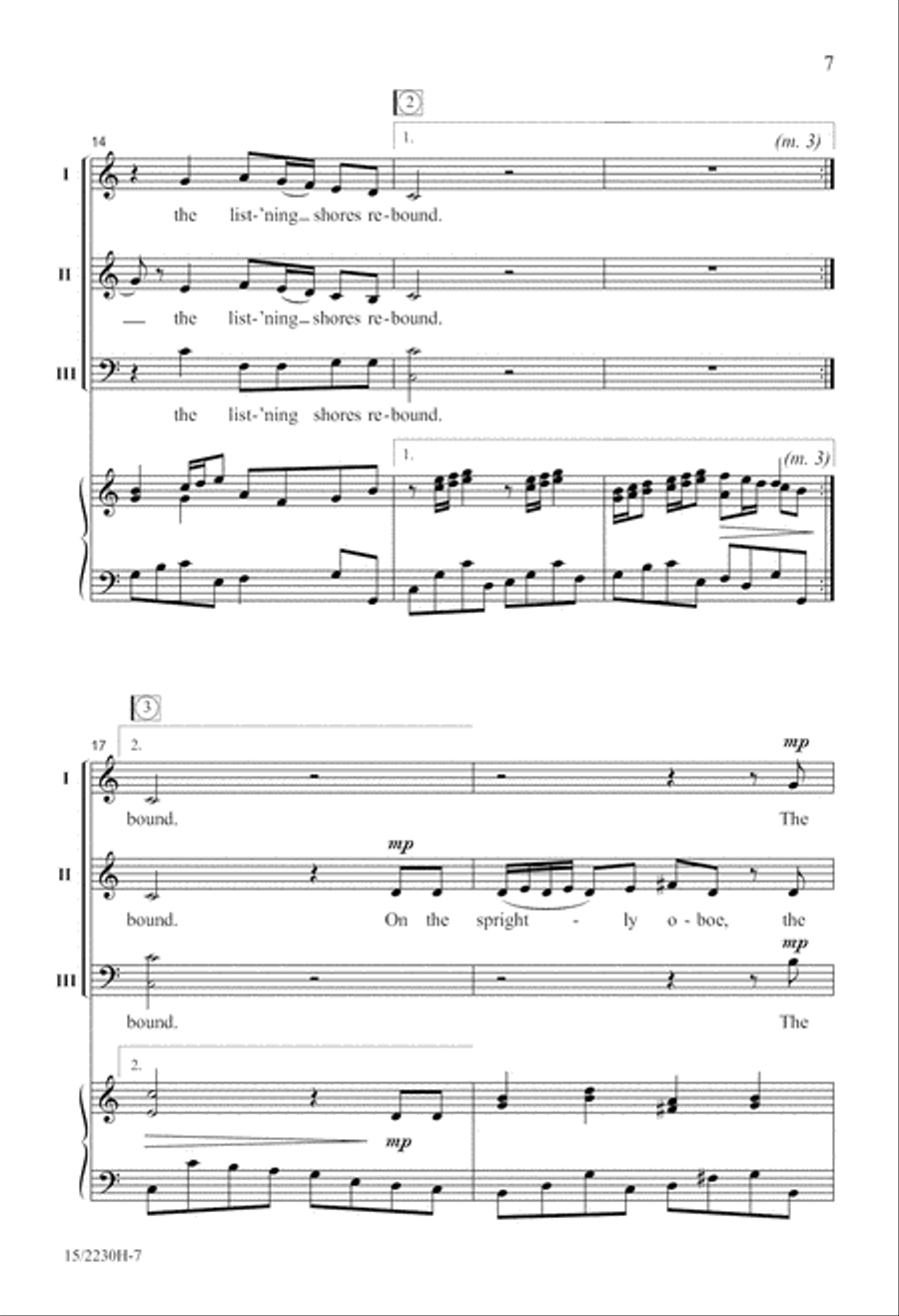Sound the Trumpet Sound the Trumpet 3-Part scores gallery preview page 8
