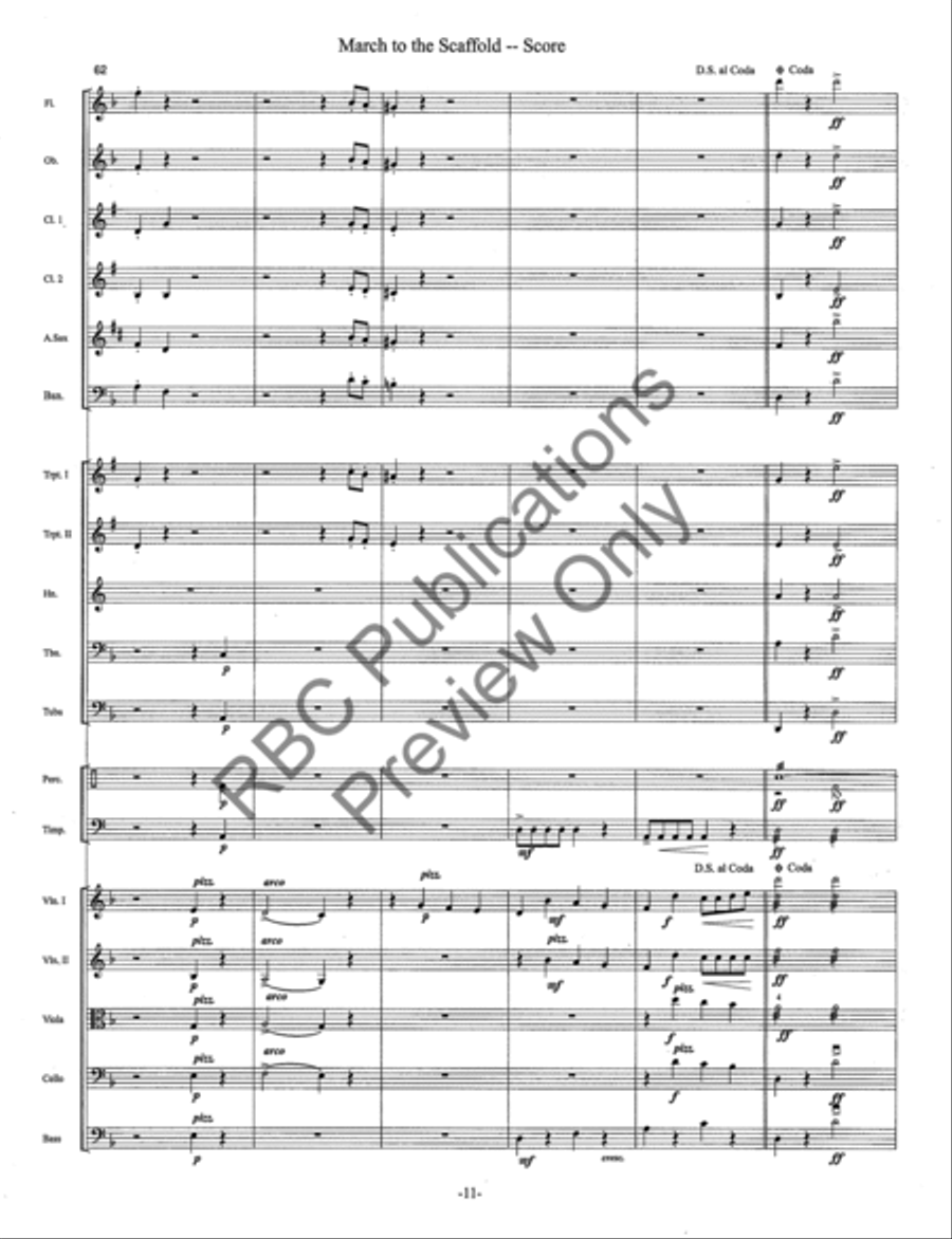 March To The Scaffold Full Orchestra scores gallery preview page 14