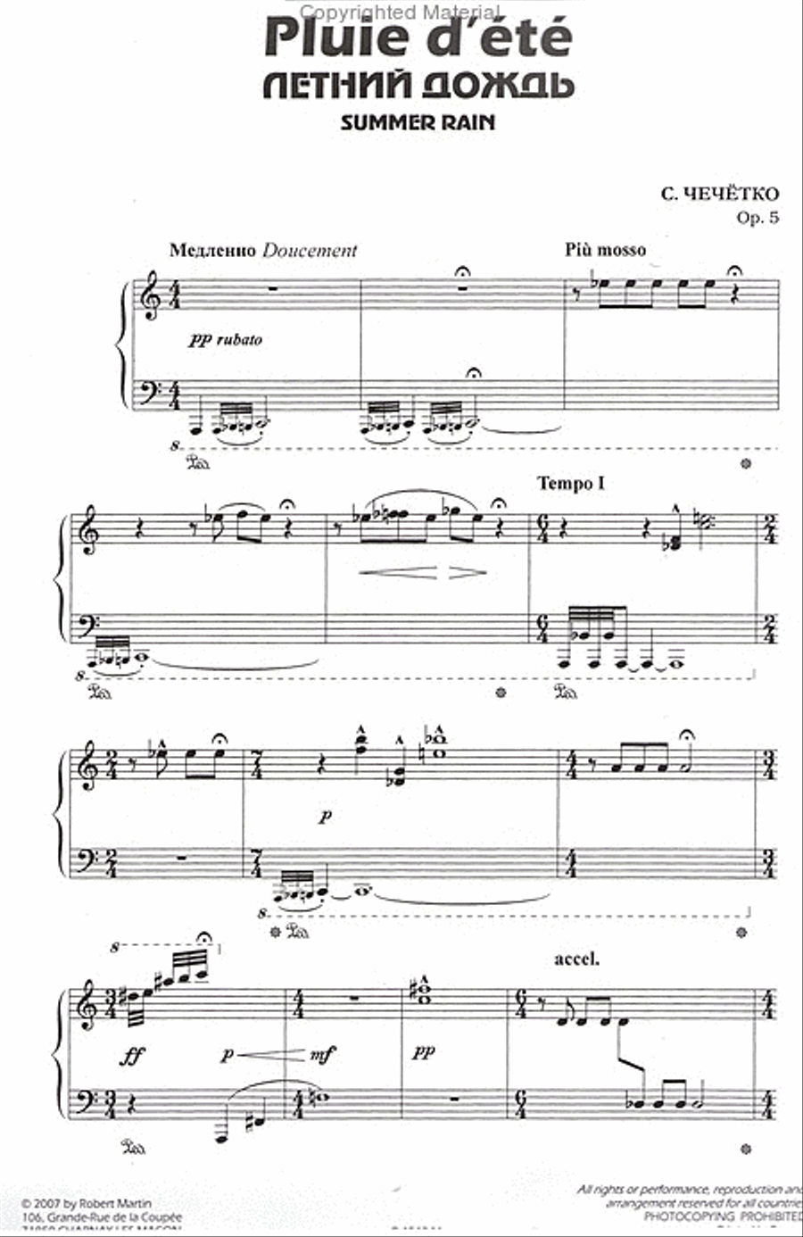 Le Royaume des insectes Piano Solo scores gallery preview page 2