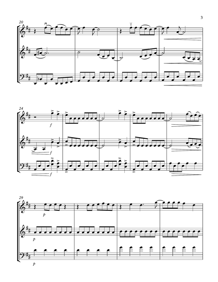 Mamma Mia String Trio scores gallery preview page 3