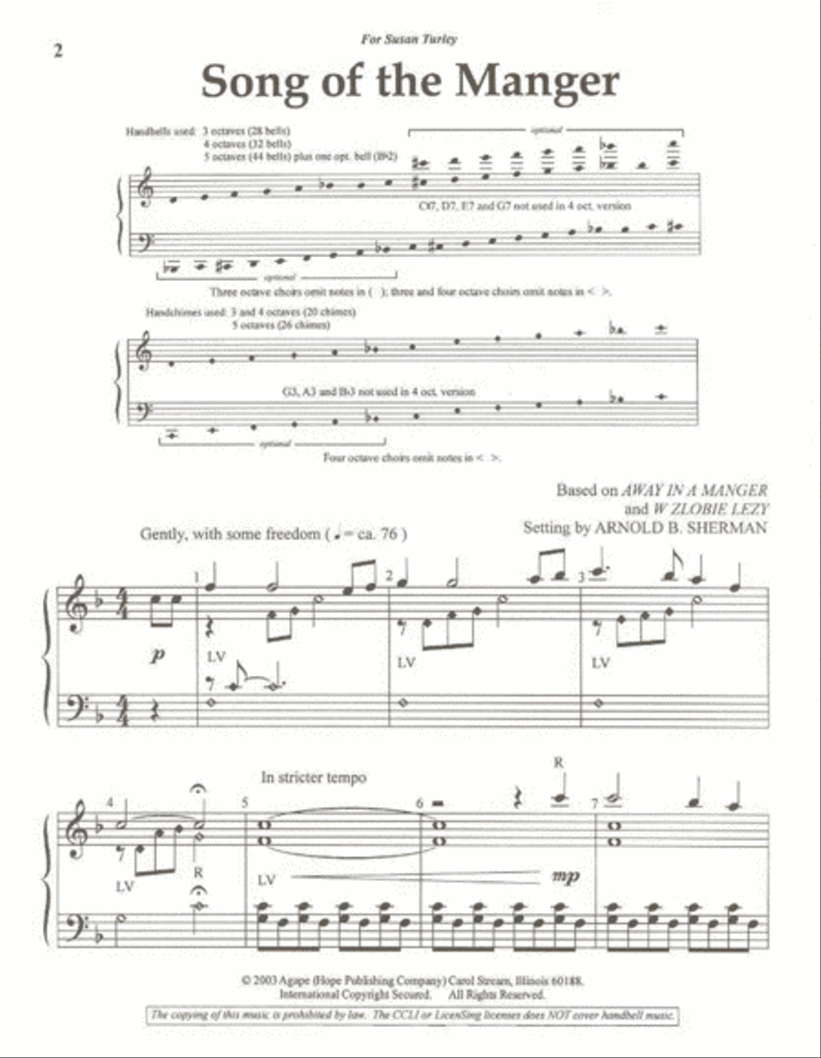 Song of the Manger Song of the Manger 5-Octaves scores gallery preview page 9