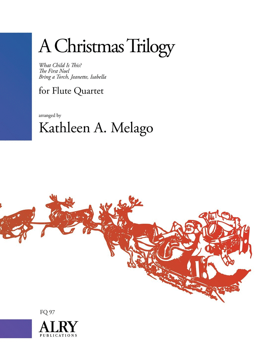 A Christmas Trilogy for Flute Quartet Flute Quartet scores gallery preview page 1