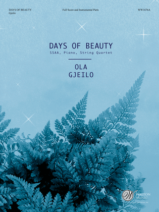 Book cover for Days of Beauty (Full Score and Parts)