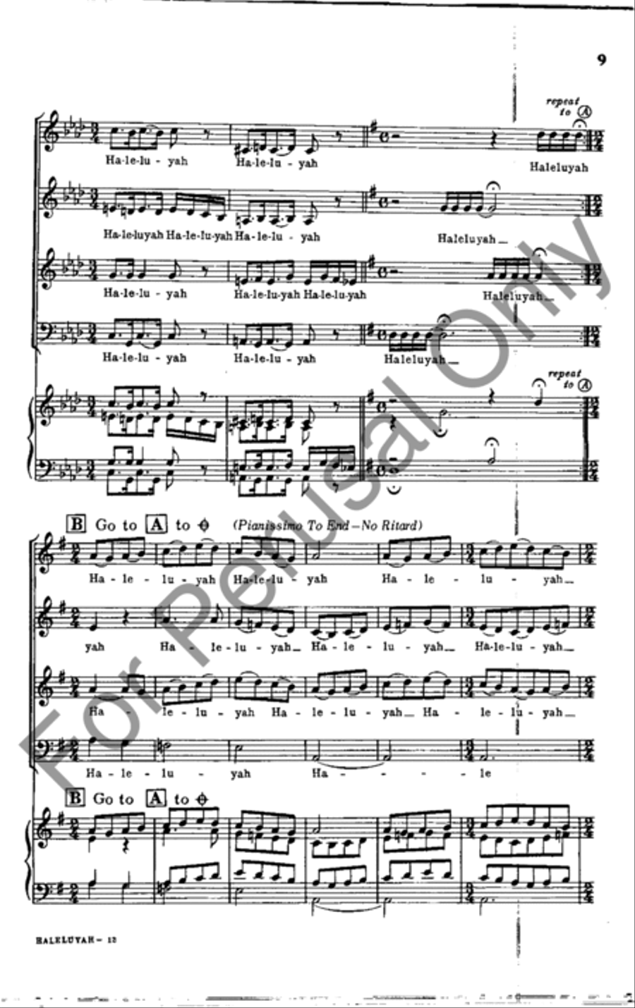 Haleluyah 4-Part scores gallery preview page 9
