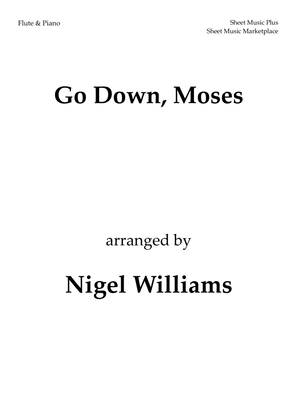 Book cover for Go Down, Moses, for Flute and Piano