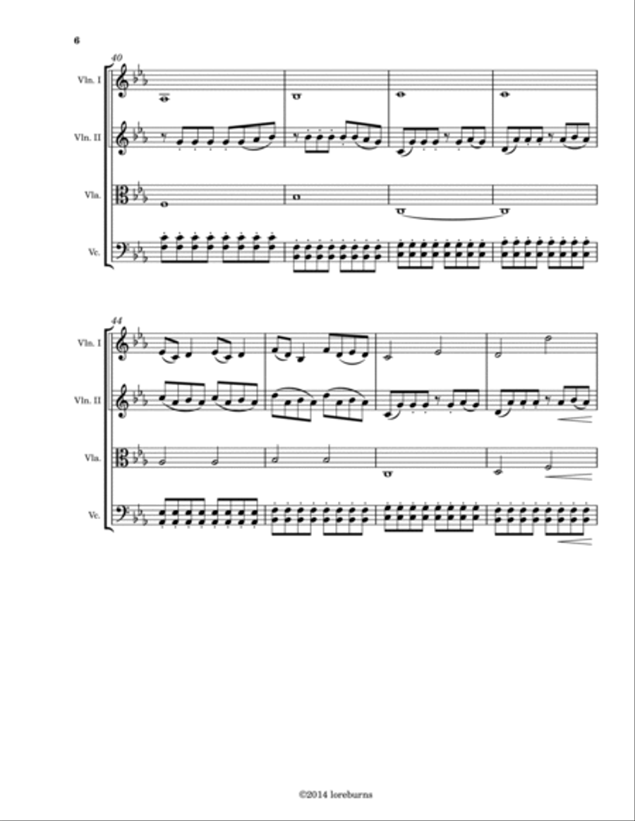 This Is Gallifrey: Our Childhood. Our Home String Quartet scores gallery preview page 6