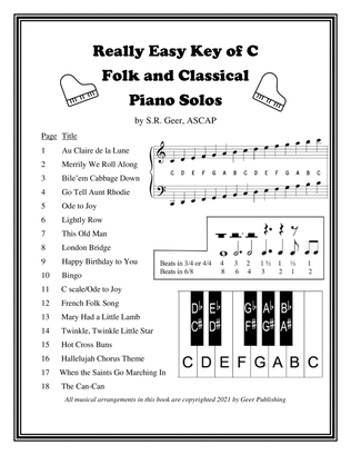 Really Easy Piano Solos in the Key of C
