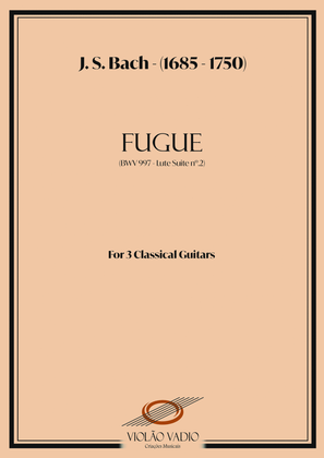BWV 997 - Fugue - Lute suite 2 (Bach) - 3 guitars