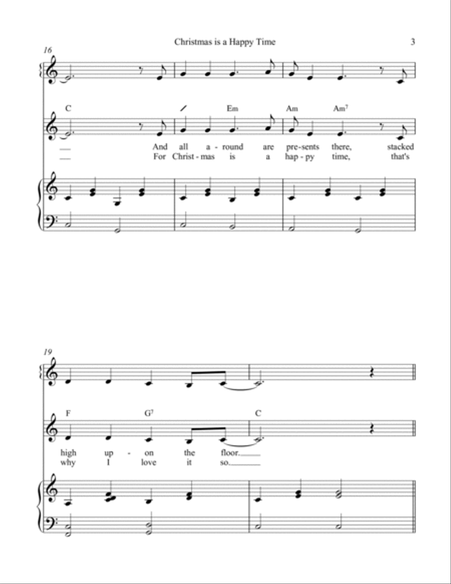 Christmas is a Happy Time Voice scores gallery preview page 6