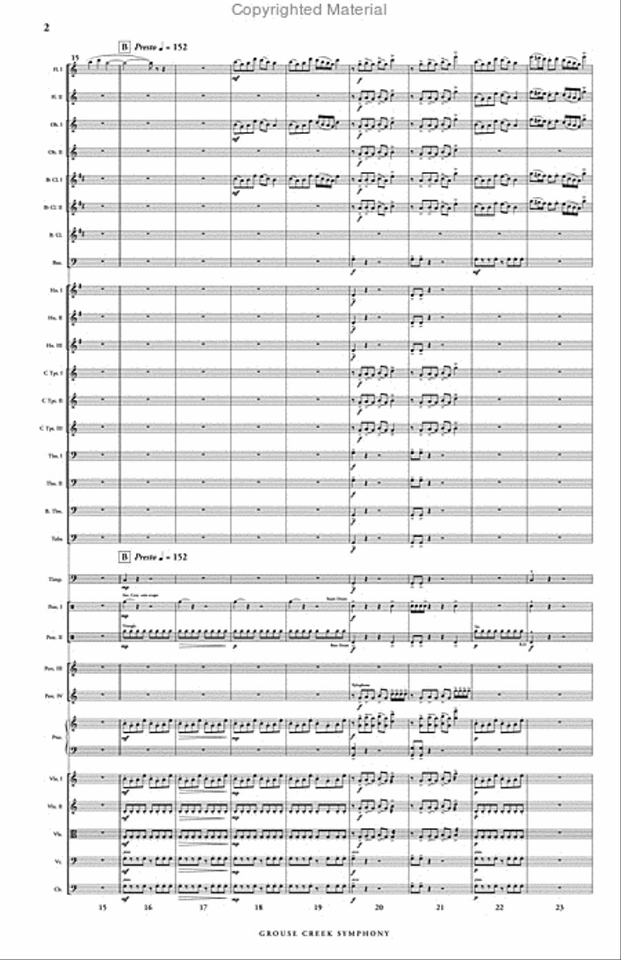 Grouse Creek Symphony Full Orchestra scores gallery preview page 3