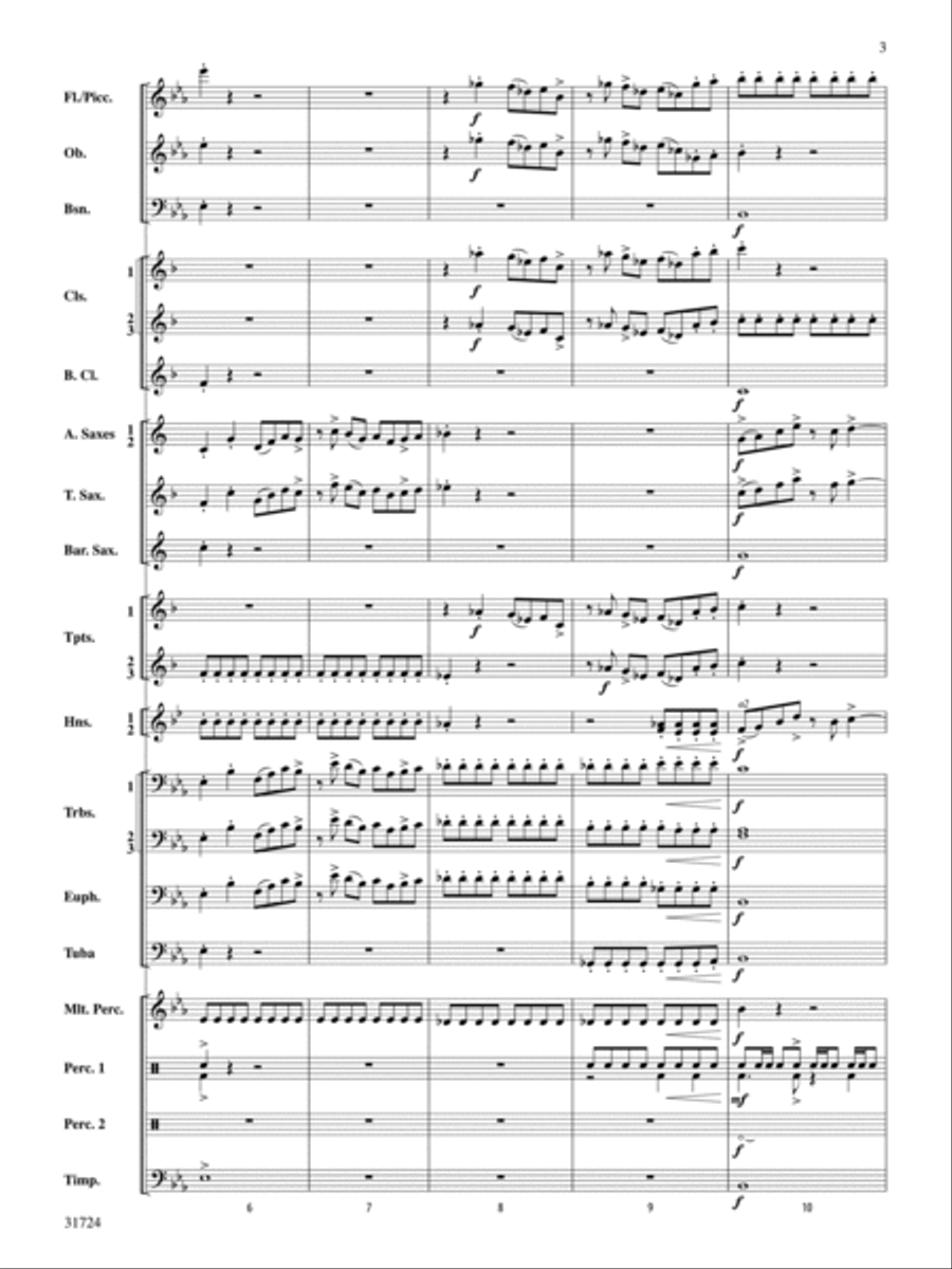 Choreography (score only) Concert Band scores gallery preview page 23