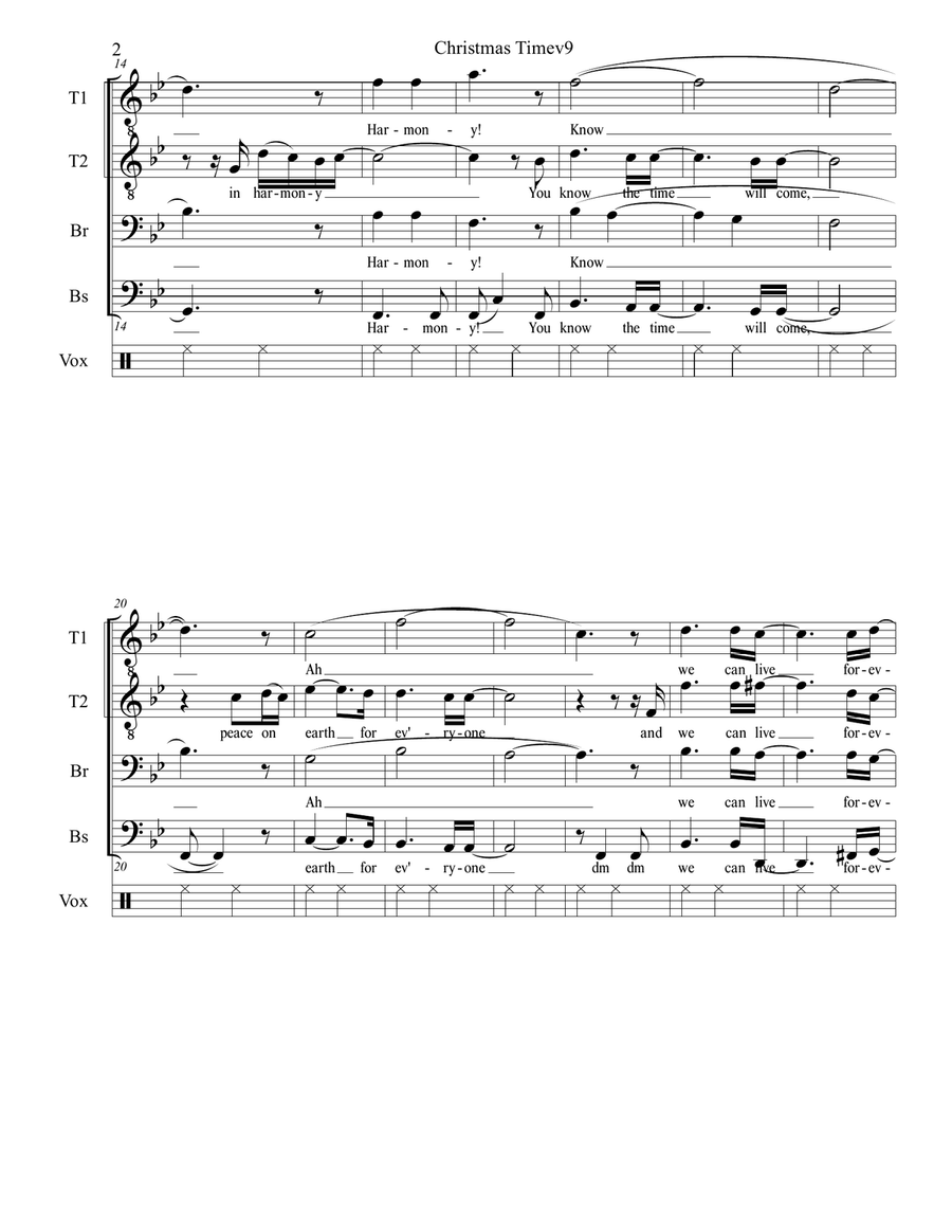 Christmas Time TTBB scores gallery preview page 3