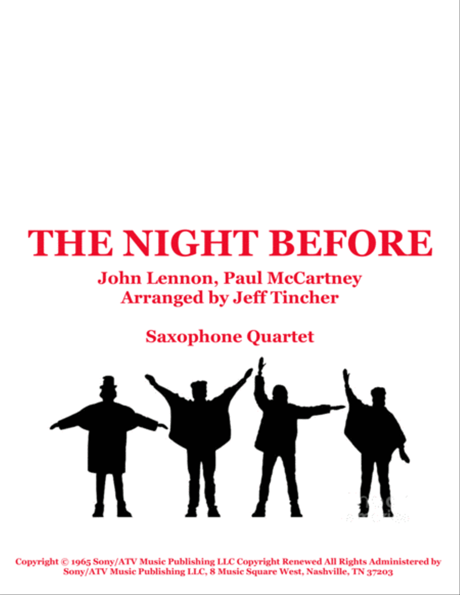 The Night Before Woodwind Quartet scores gallery preview page 1