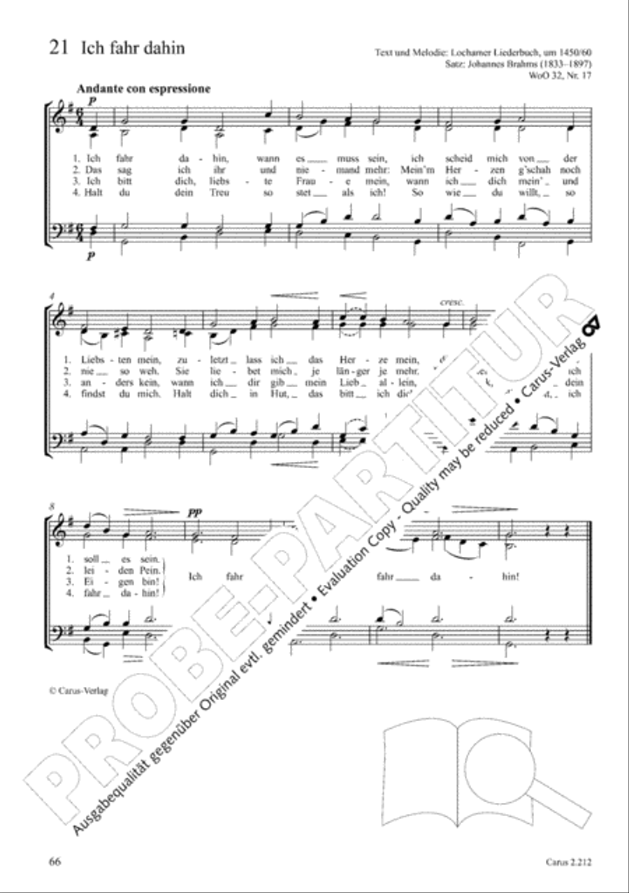 Love songs. Choral collection with CD 4-Part scores gallery preview page 58