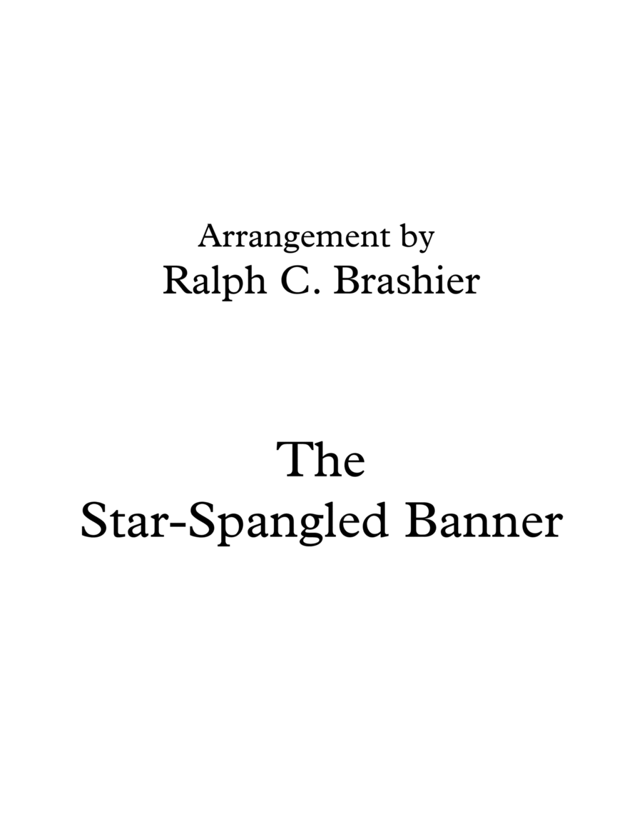 The Star-Spangled Banner (a concert arrangement for solo piano) Small Ensemble scores gallery preview page 1