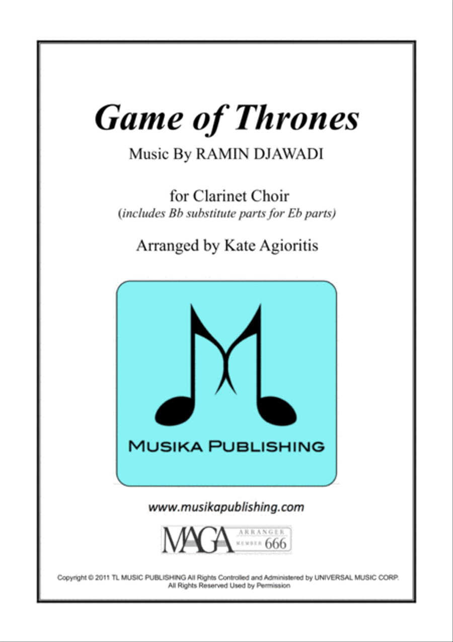 Game Of Thrones Woodwind Ensemble scores gallery preview page 1
