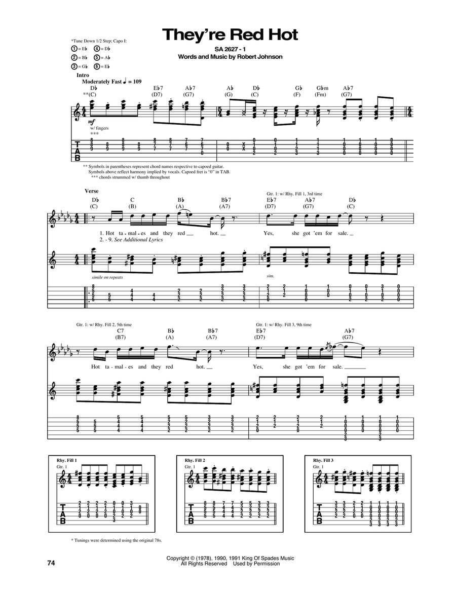 They're Red Hot Acoustic Guitar scores gallery preview page 1