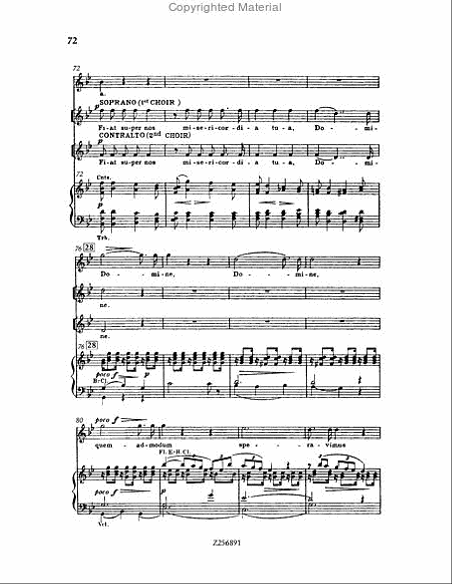 Te Deum, H 118 Choir scores gallery preview page 72