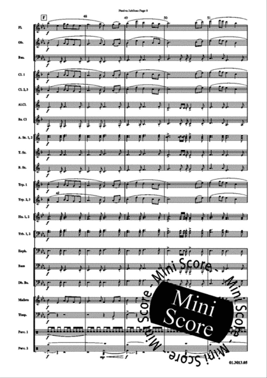 Festiva Jubiloso Concert Band scores gallery preview page 13