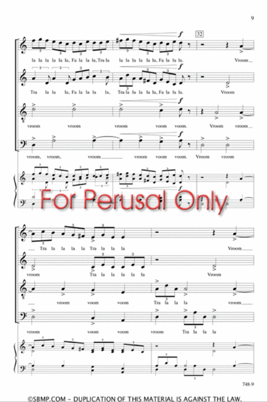 The Fiddler of Dooney - SATB Octavo 4-Part scores gallery preview page 8