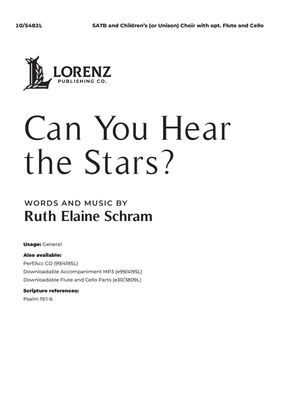 Book cover for Can You Hear the Stars?