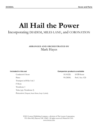Book cover for All Hail the Power - Brass and Percussion Score and Parts