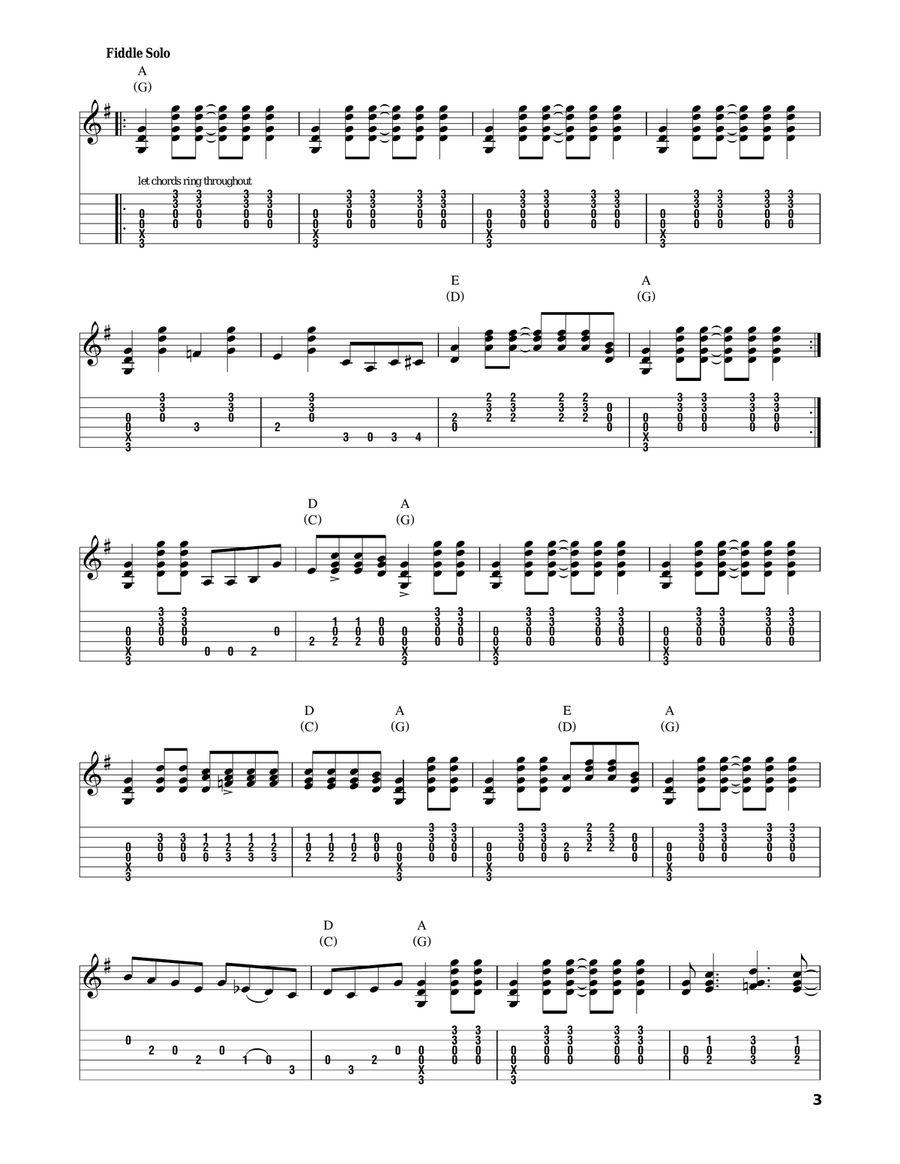 Gold Rush Gold Rush Acoustic Guitar scores gallery preview page 3