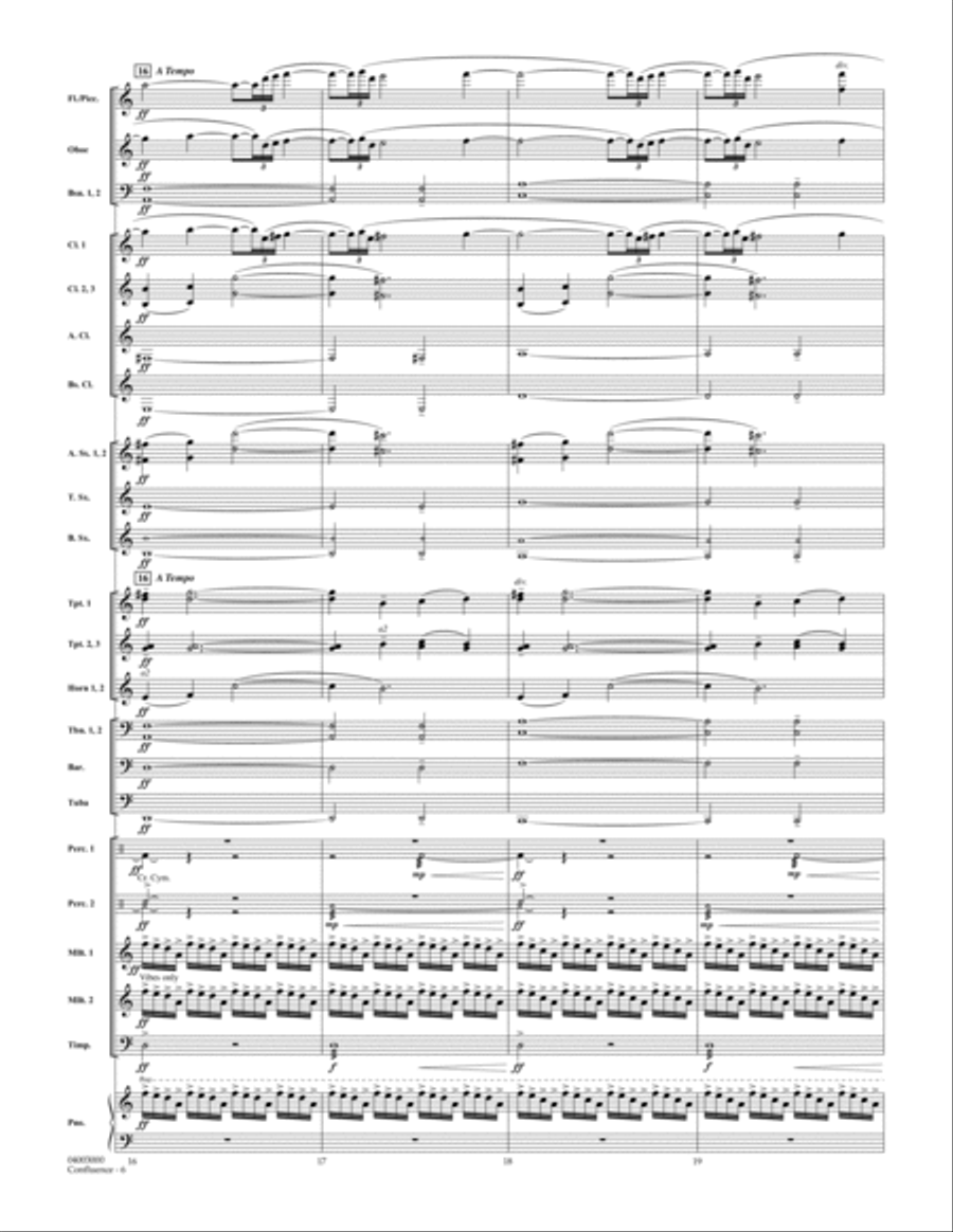 Confluence - Full Score Concert Band scores gallery preview page 6